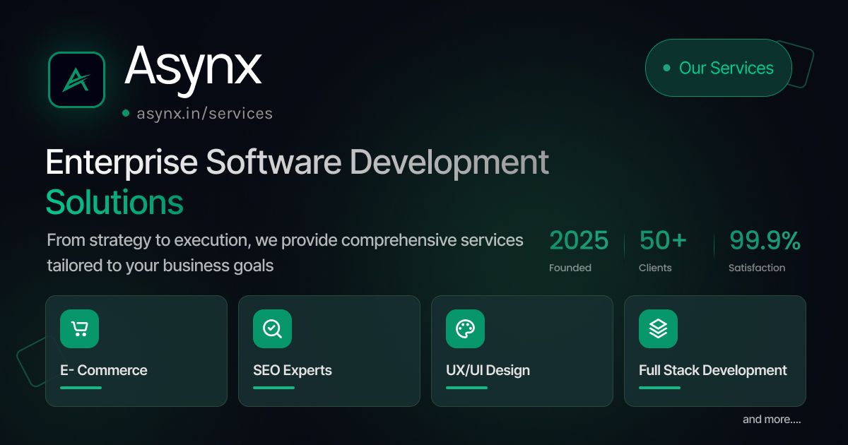 Software Development Services | Asynx Devs